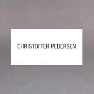 Postkasseskilt plast 80x40 mm